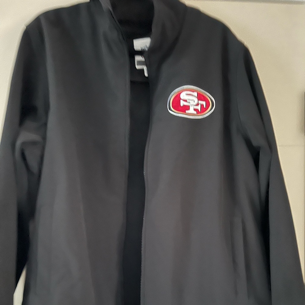 Men’s 49ers large fleece zip up jacket